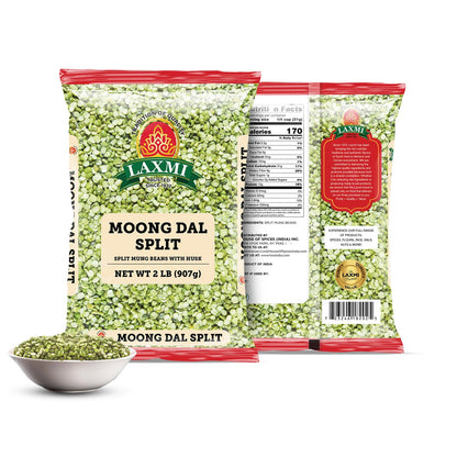 Laxmi Moong Dal (Split Mung Beans) - 2 Pound Bag