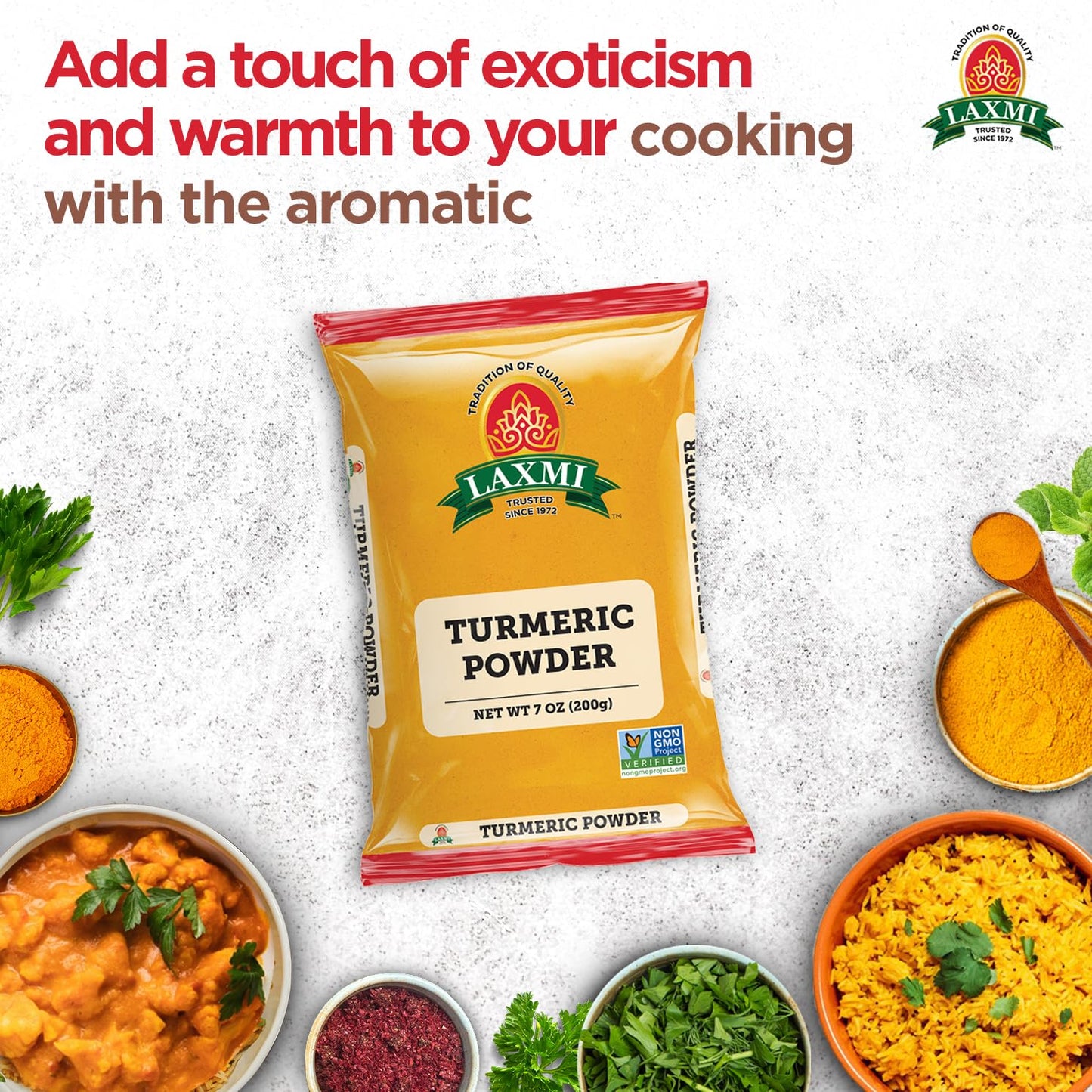 Laxmi Turmeric Powder 200 GM (NONGMO)